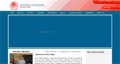 Desktop Screenshot of anchalcollege.org
